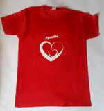 T-Shirt: RED, short sleeved, unisex t-shirt with Pro Life and Rally