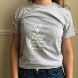 T-Shirt: GREY, short sleeved, unisex t-shirt: Radical Idea