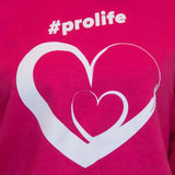 Jumper: PINK, long sleeved, unisex jumper with Pro Life and Rally Logo