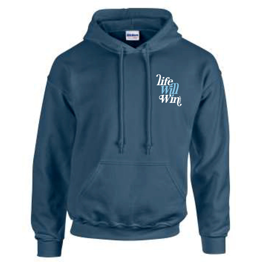HOODIE: AIRFORCE BLUE Life Will Win
