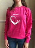 Jumper: PINK, long sleeved, unisex jumper with Pro Life and Rally Logo