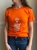 T-Shirt: ORANGE, short sleeved, unisex t-shirt: Radical Idea